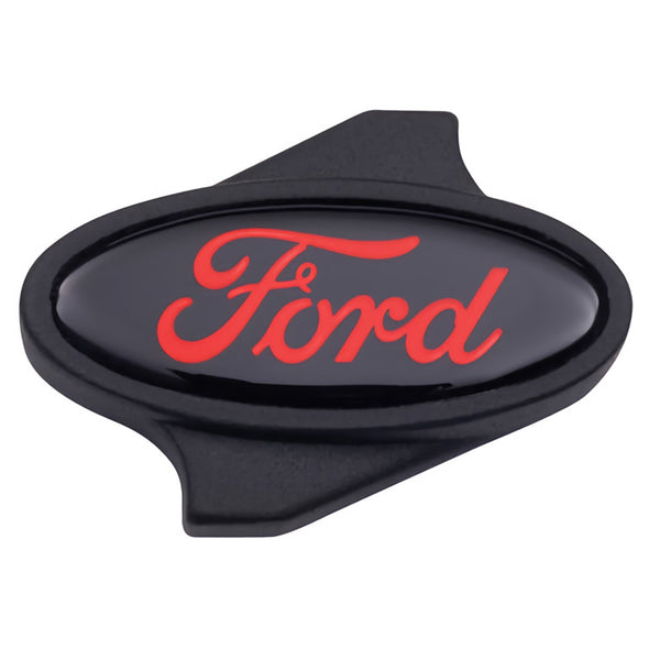 Ford Performance Black Finish Air Cleaner Nut: Red Ford Oval Logo (FRP302-339)