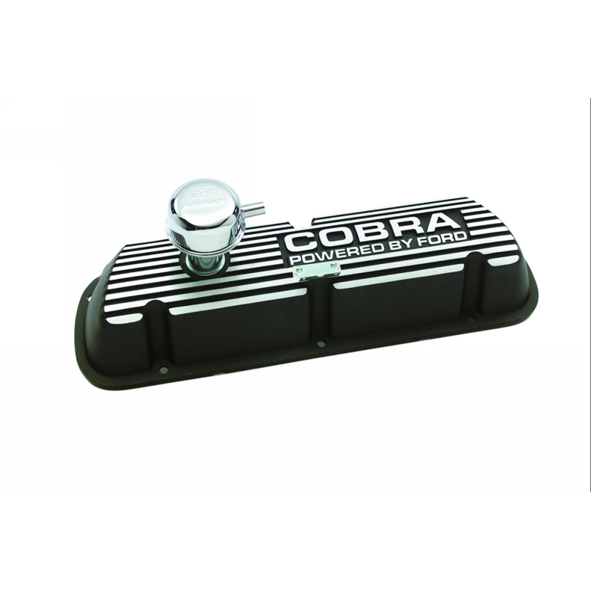 Ford Performance Black Satin Valve Covers — in use (FRPM-6582-A)