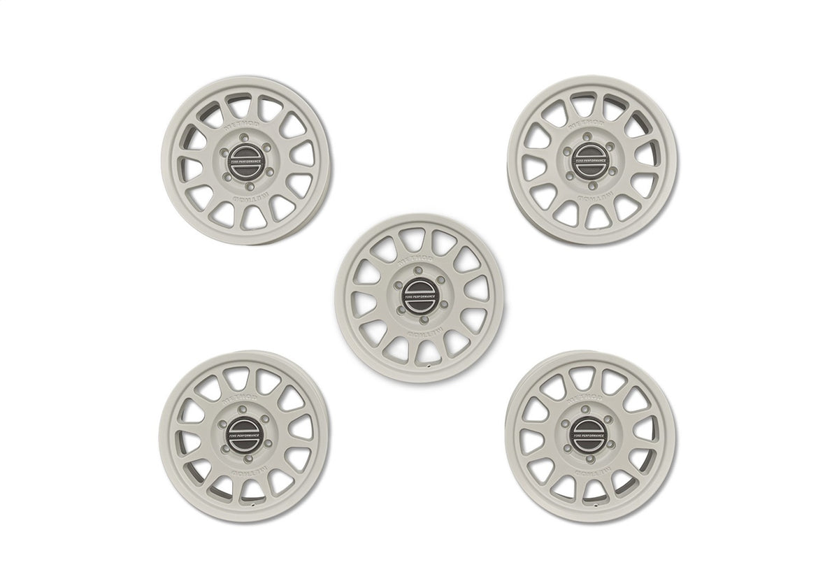 Ford Performance Bronco 17" X 8.5" Method Wheel + Center Cap-White — alternate view (FRPM-1007K-M1785KW)