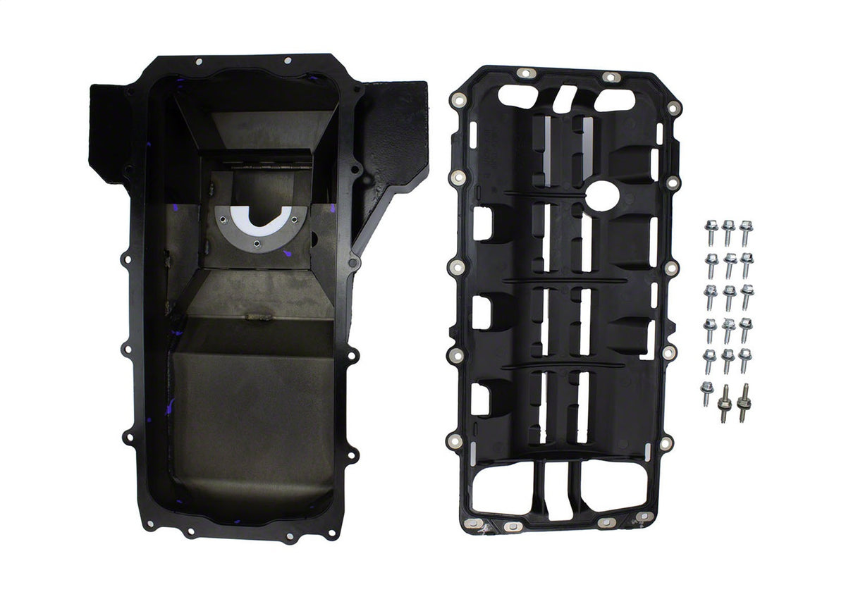 Ford Performance Coyote 5.0L/5.2L Road Race Oil Pan — alternate view (FRPM-6675-M52RR)