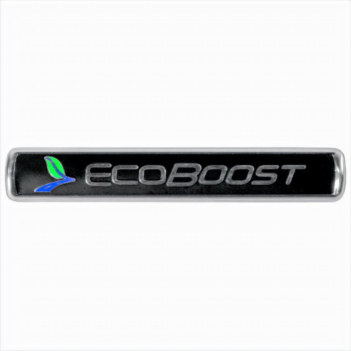Ford Performance EcoBoost Emblems/Badges-Black And Silver-Pair (FRPM-1447-EBBLK)