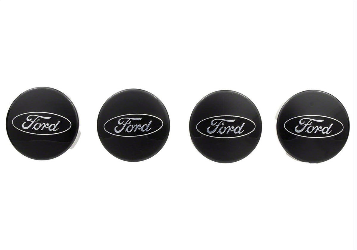 Ford Performance Ford Car Black And Chrome Wheel Center Cap Kit — additional view (FRPM-1096K-BCC)