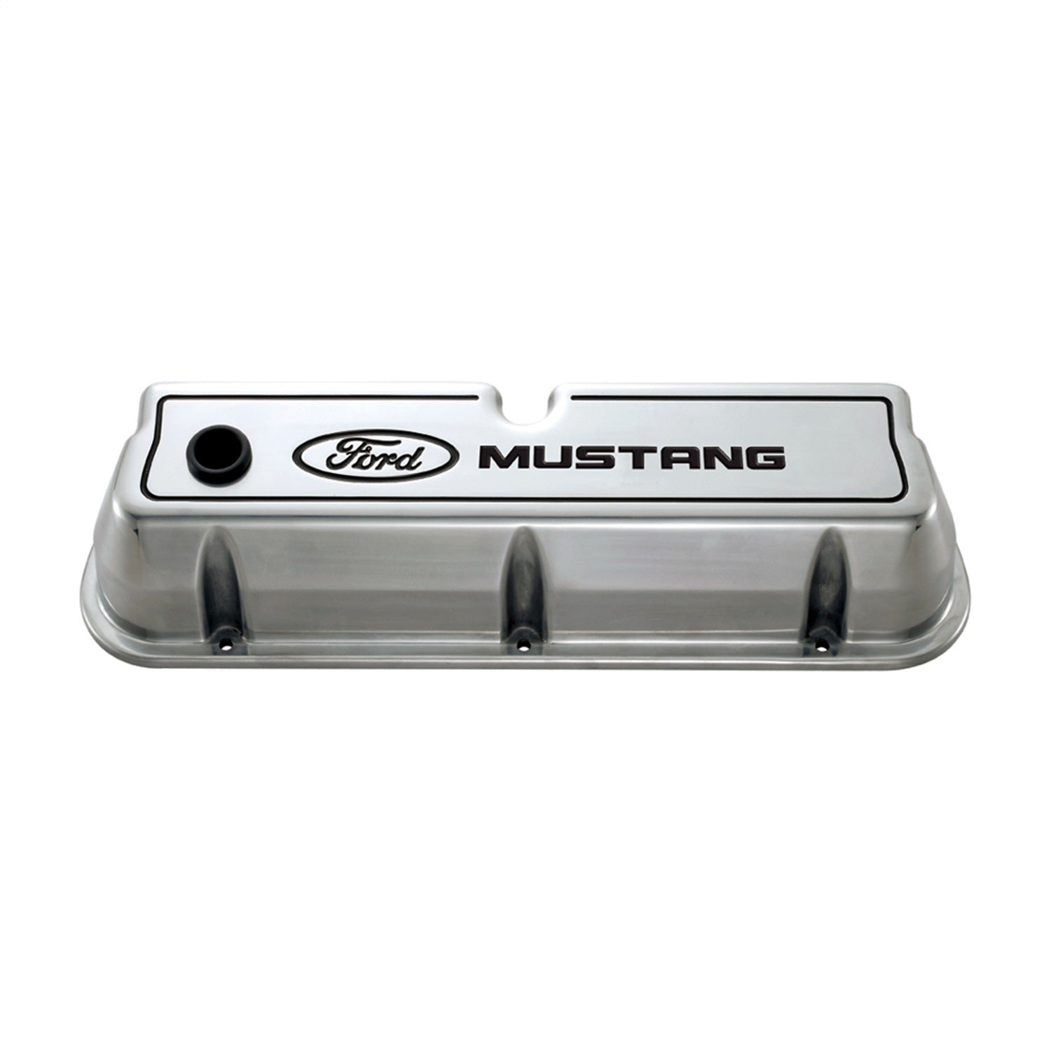Ford Performance Ford Mustang Die-Cast Valve Covers Polished With Black Logo (FRP302-030)