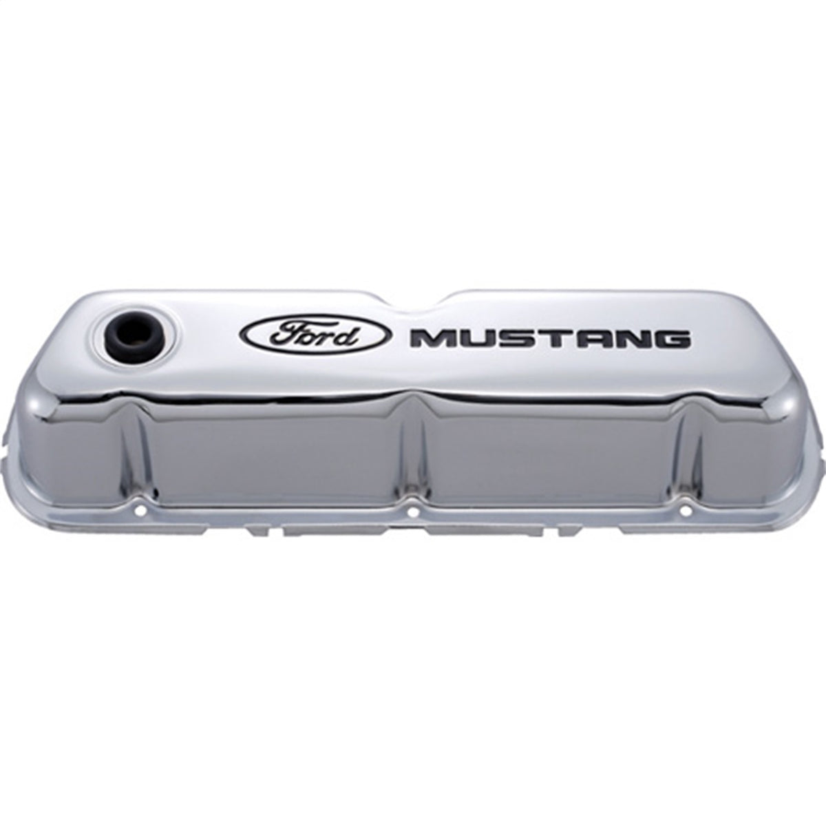 Ford Performance Ford Mustang Logo Stamped Steel Chrome Valve Covers (FRP302-100)
