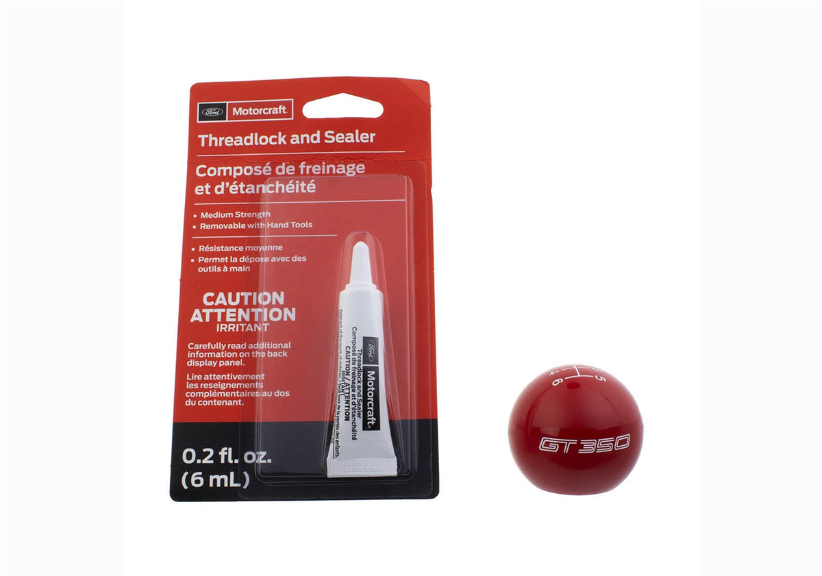 Ford Performance Ford Performance GT350 Shift Knob 6-Speed-Red — in use (FRPM-7213-M8SR)