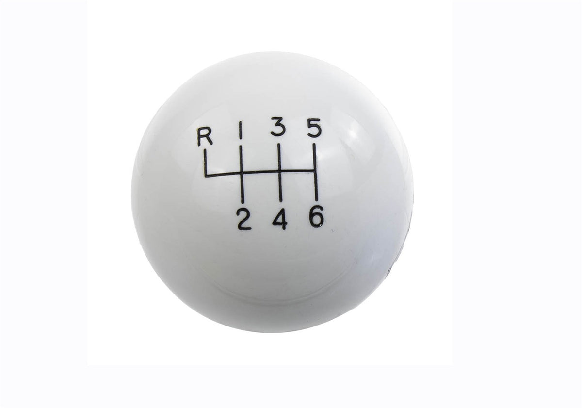 Ford Performance Ford Performance GT350 Shift Knob 6-Speed-White — detail (FRPM-7213-M8SW)