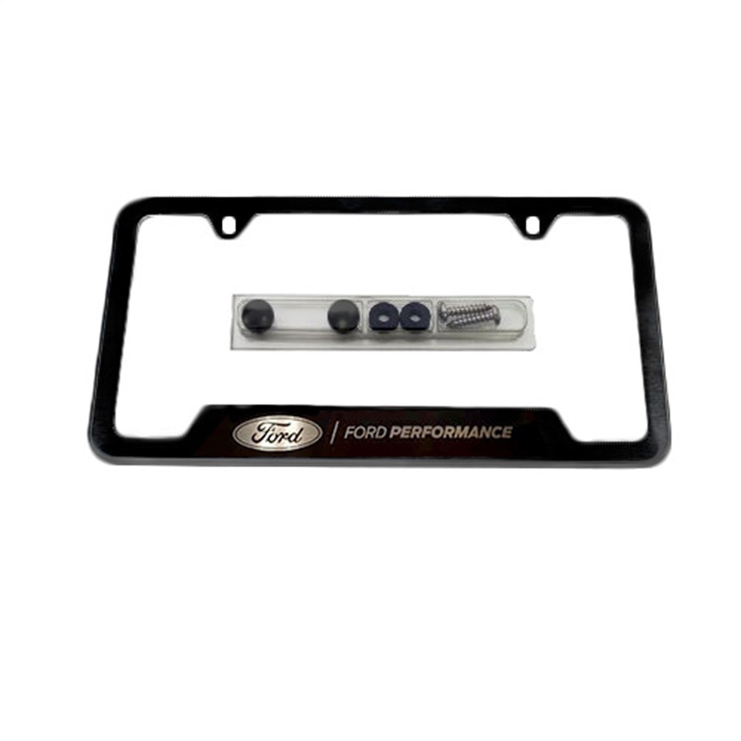 Ford Performance Ford Performance License Plate Frame-Black Stainless Steel (FRPM-1828-SS304BK)