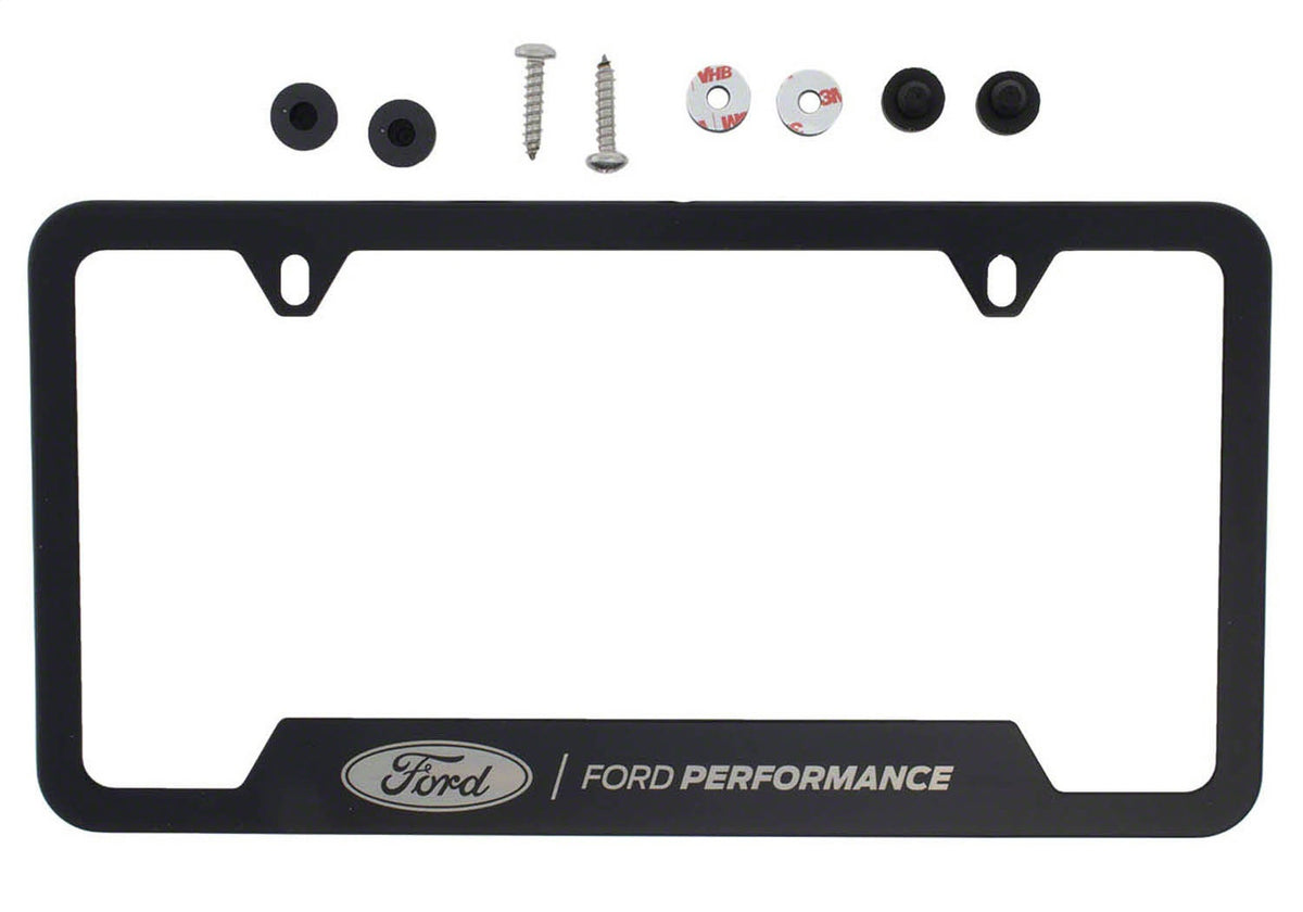 Ford Performance Ford Performance License Plate Frame-Black Stainless Steel — alternate view (FRPM-1828-SS304BK)