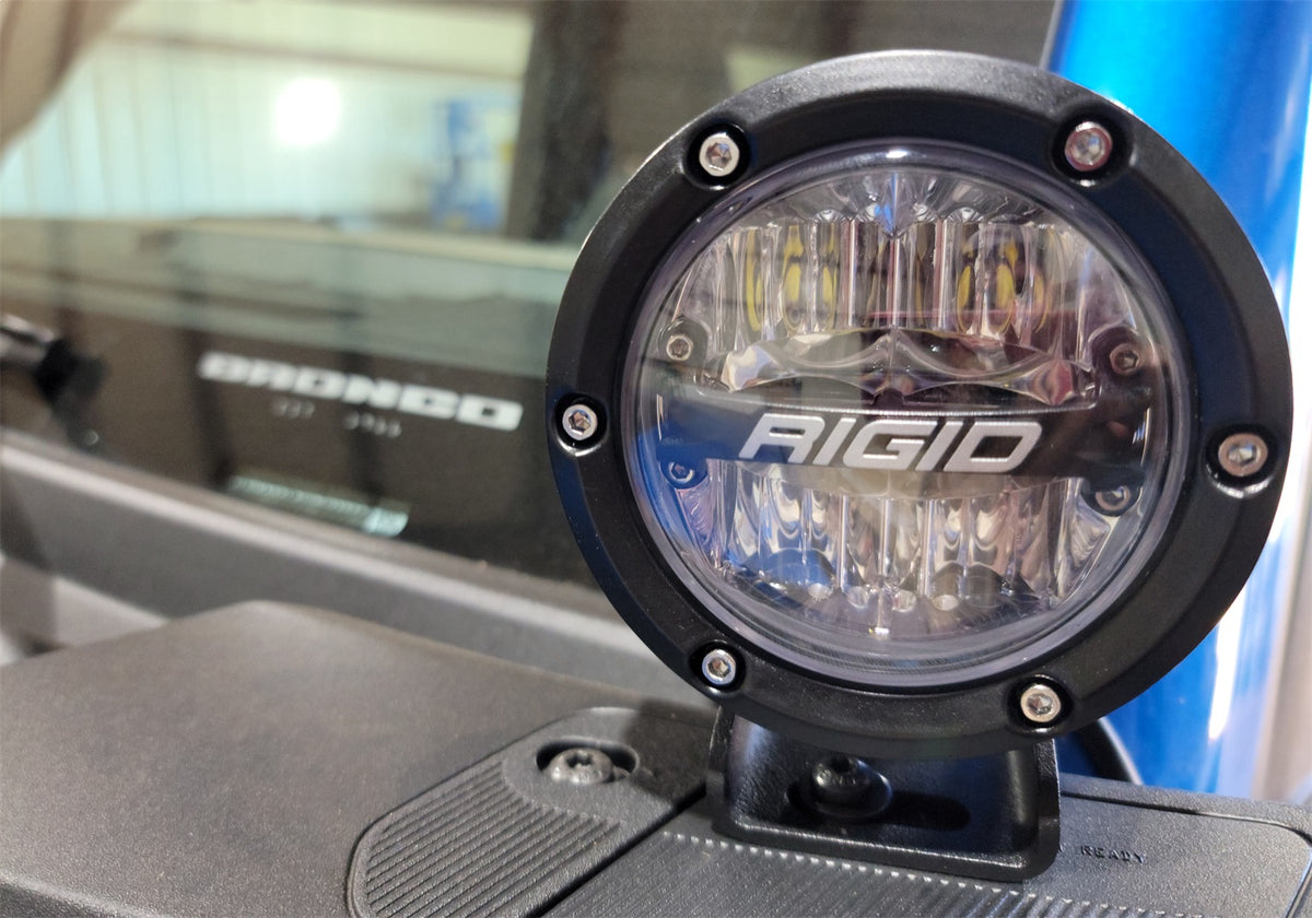 Ford Performance Ford Performance Parts By Rigid Bronco Mirror Mounted Off-Road Light Kit — detail (FRPM-15200K-BML)