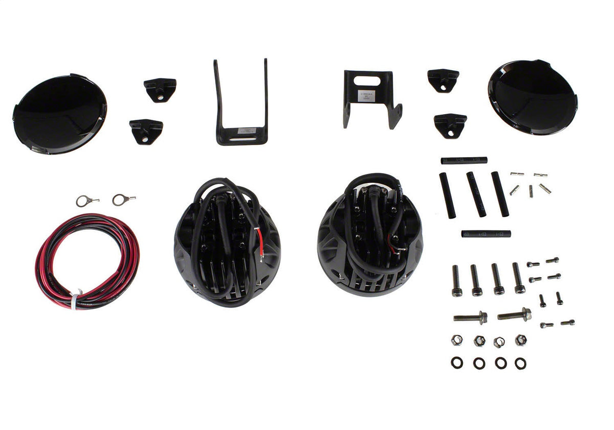 Ford Performance Ford Performance Parts By Rigid Bronco Mirror Mounted Off-Road Light Kit — in use (FRPM-15200K-BML)