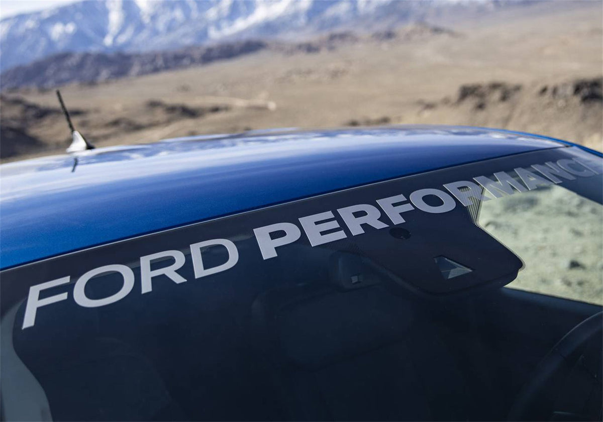 Ford Performance Ford Performance Ranger Windshield Banner-Silver — detail (FRPM-1820-RGS)