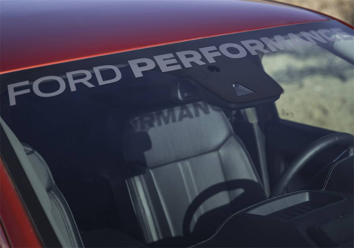Ford Performance Ford Performance Ranger Windshield Banner-Silver — in use (FRPM-1820-RGS)