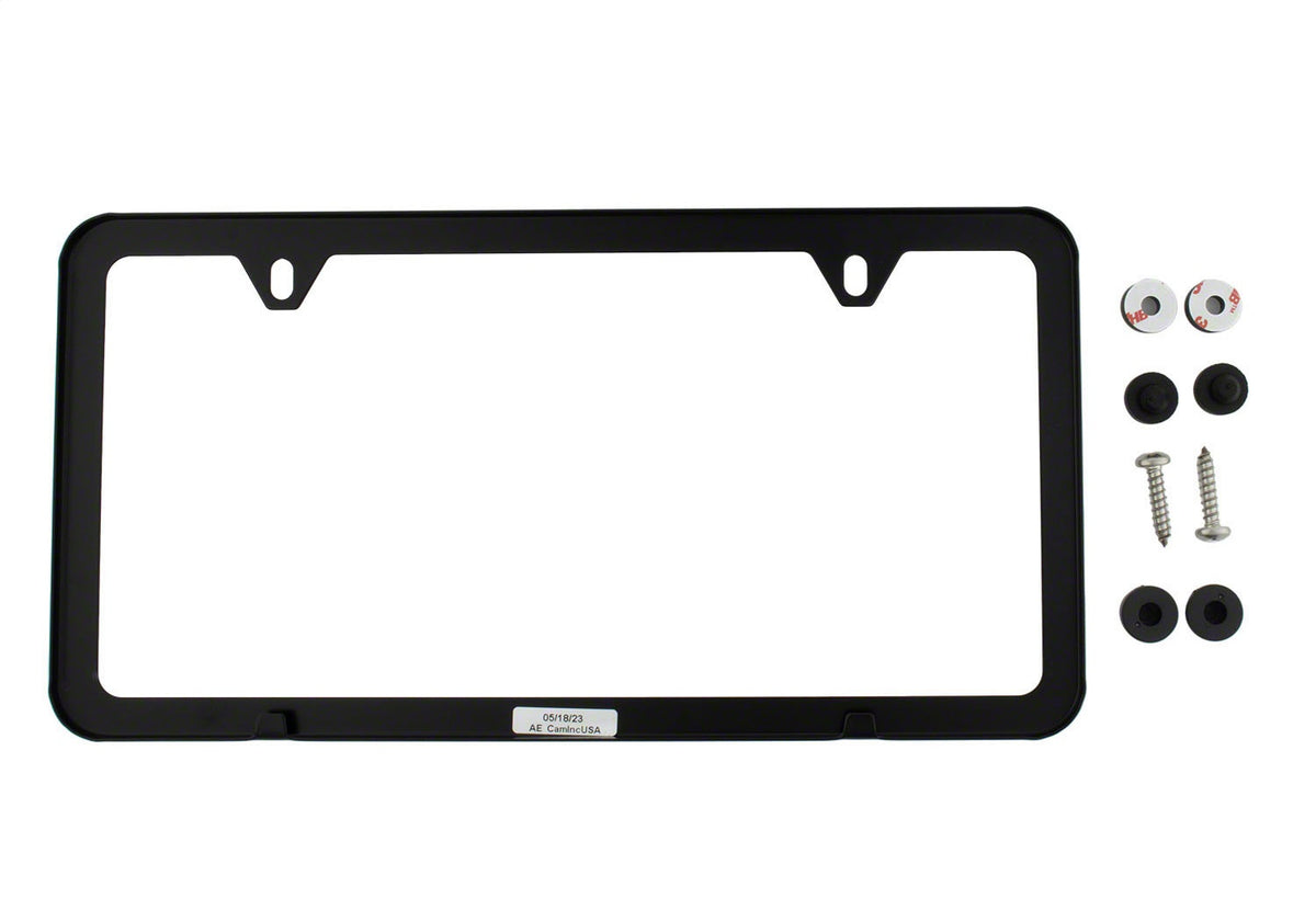 Ford Performance Ford Performance Slim License Plate Frame-Black Stainless Steel — additional view (FRPM-1828-SSB)