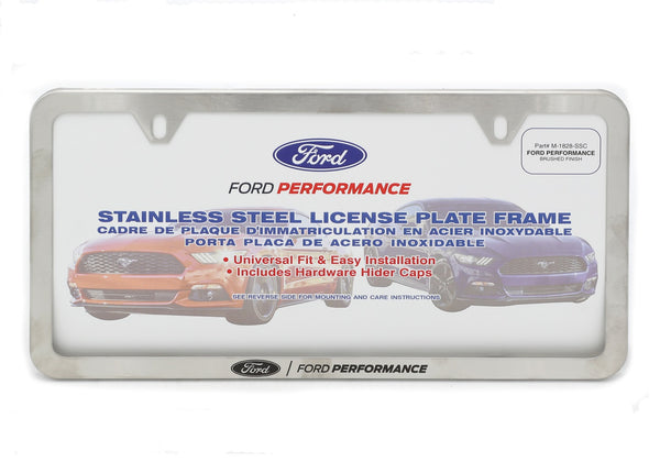 Ford Performance Ford Performance Slim License Plate Frame-Brushed Stainless Steel (FRPM-1828-SSC)