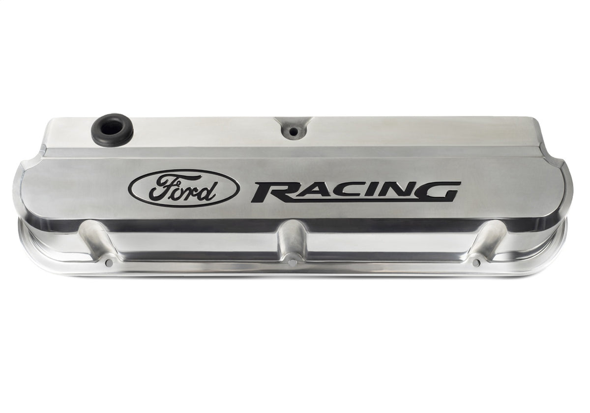 Ford Performance Ford Racing 289-351 Slant Edge Valve Cover Polished — detail (FRP302-138)