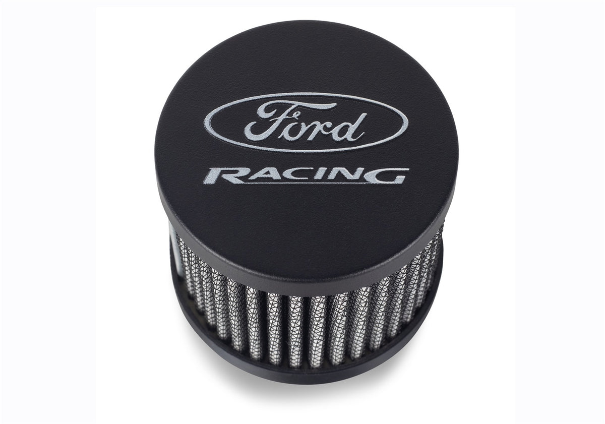 Ford Performance Ford Racing Breather-Black Crinkle Finish-Unshielded — alternate view (FRP302-234)