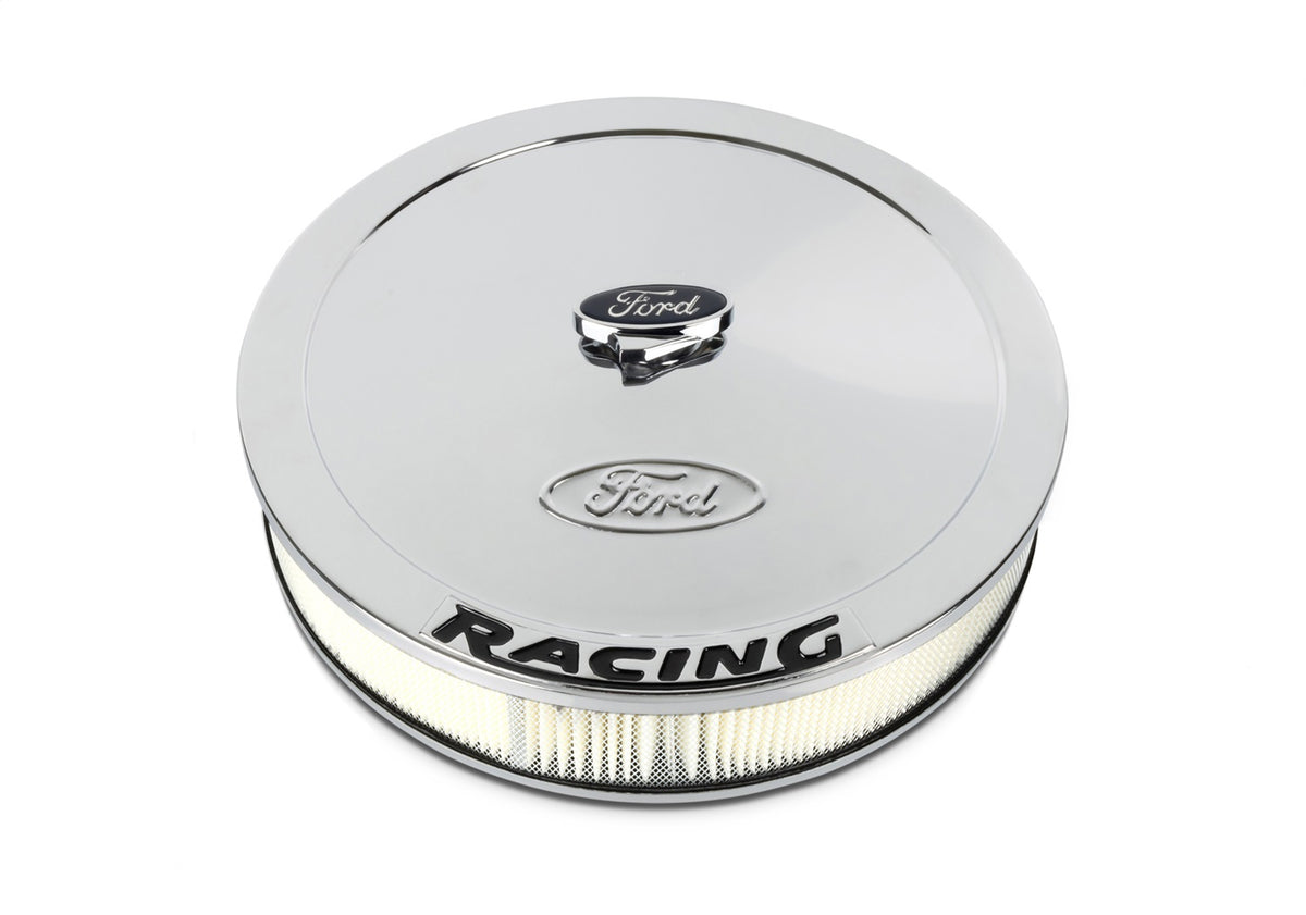 Ford Performance Ford Racing Complete Dress Up Kit, Chrome Finish With Black Emblems — detail (FRP302-510)