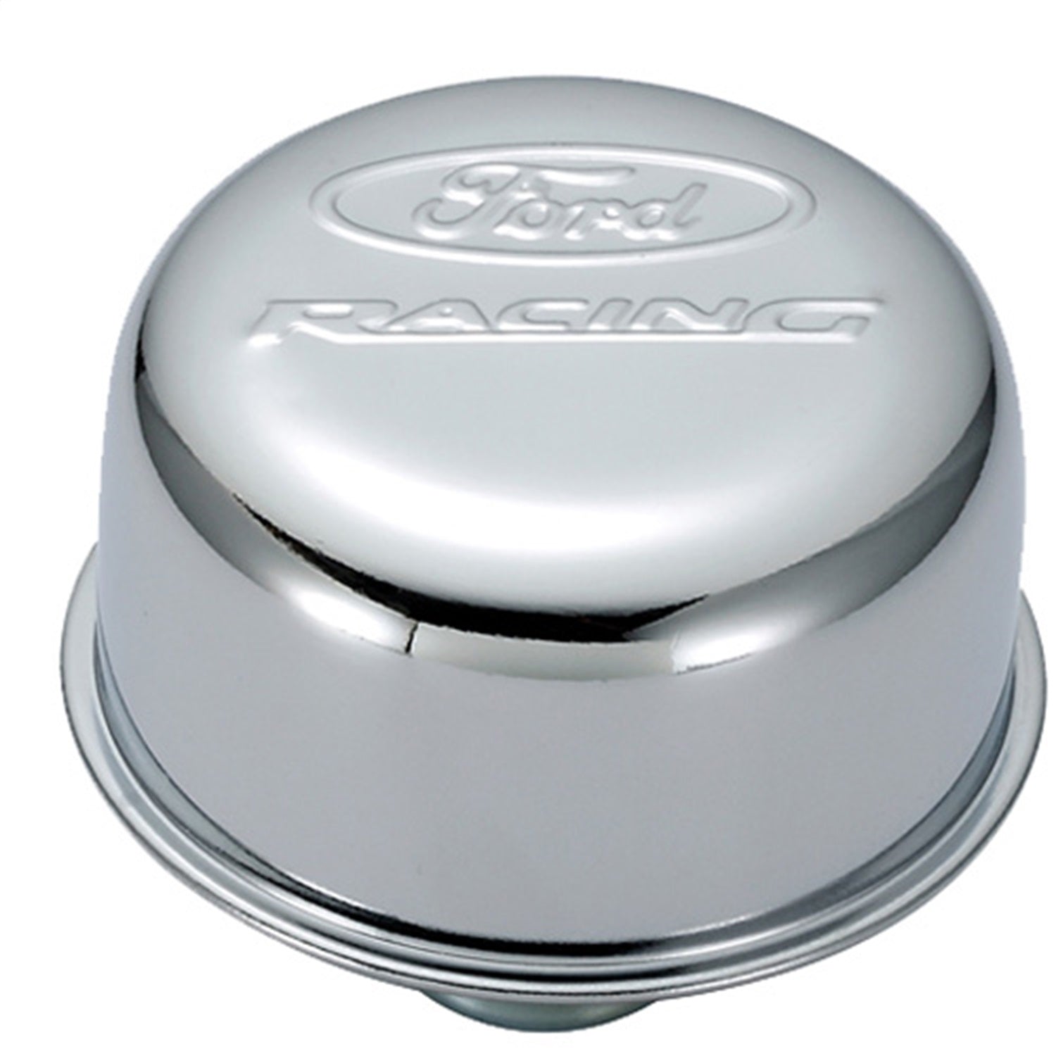 Ford Performance Ford Racing Logo Air Breather Cap: Push-In Type Chrome (FRP302-215)