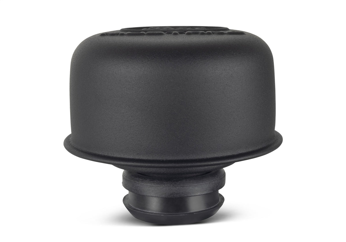 Ford Performance Ford Racing Logo Air Breather Cap: Push-On - Black Crinkle Finish — alternate view (FRP302-216)