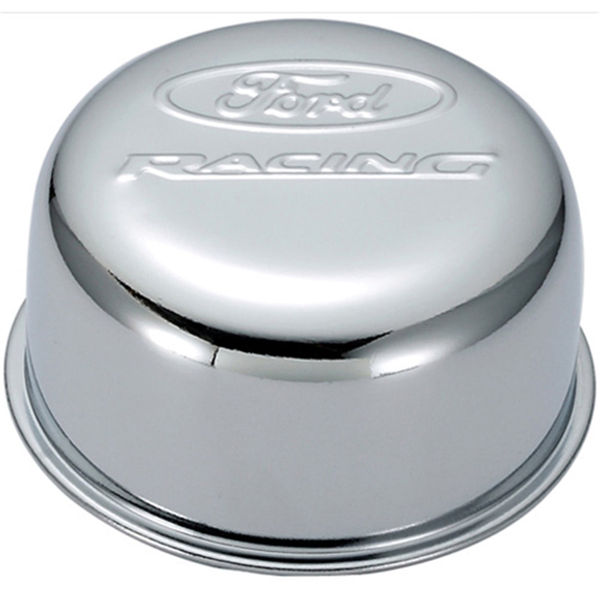 Ford Performance Ford Racing Logo Air Breather Cap: Twist Type Chrome (FRP302-200)