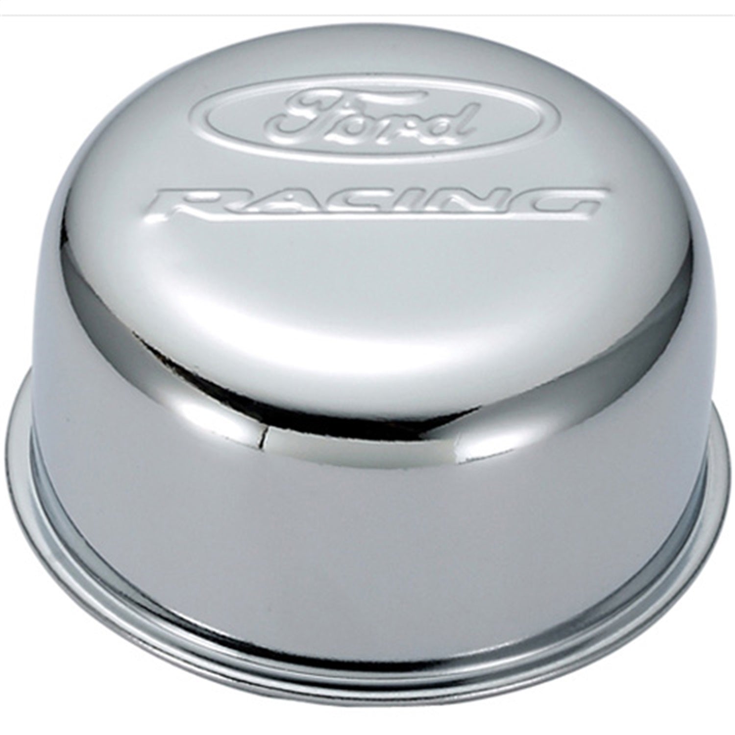 Ford Performance Ford Racing Logo Air Breather Cap: Twist Type Chrome (FRP302-200)