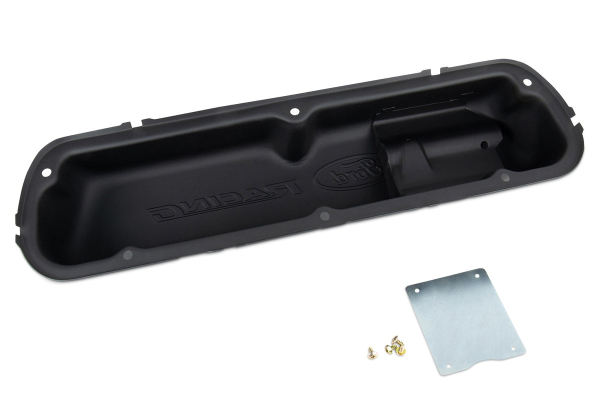 Ford Performance Ford Racing Logo Stamped Steel Valve Covers Black Crinkle Finish — additional view (FRP302-072)