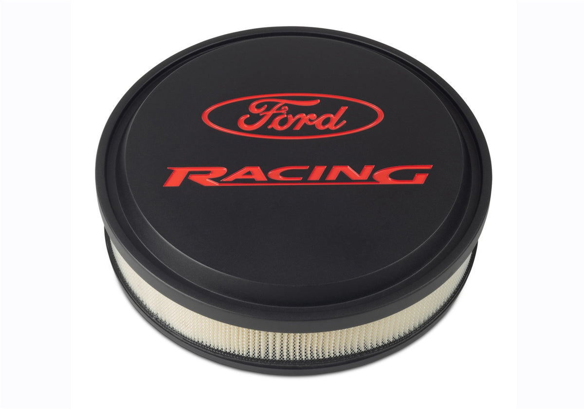 Ford Performance Ford Racing Slant Edge Air Cleaner Black/Red — alternate view (FRP302-385)