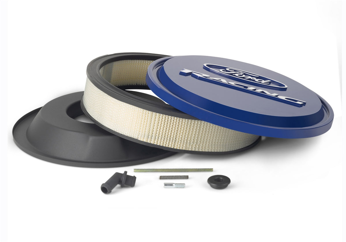 Ford Performance Ford Racing Slant Edge Air Cleaner Blue — detail (FRP302-381)