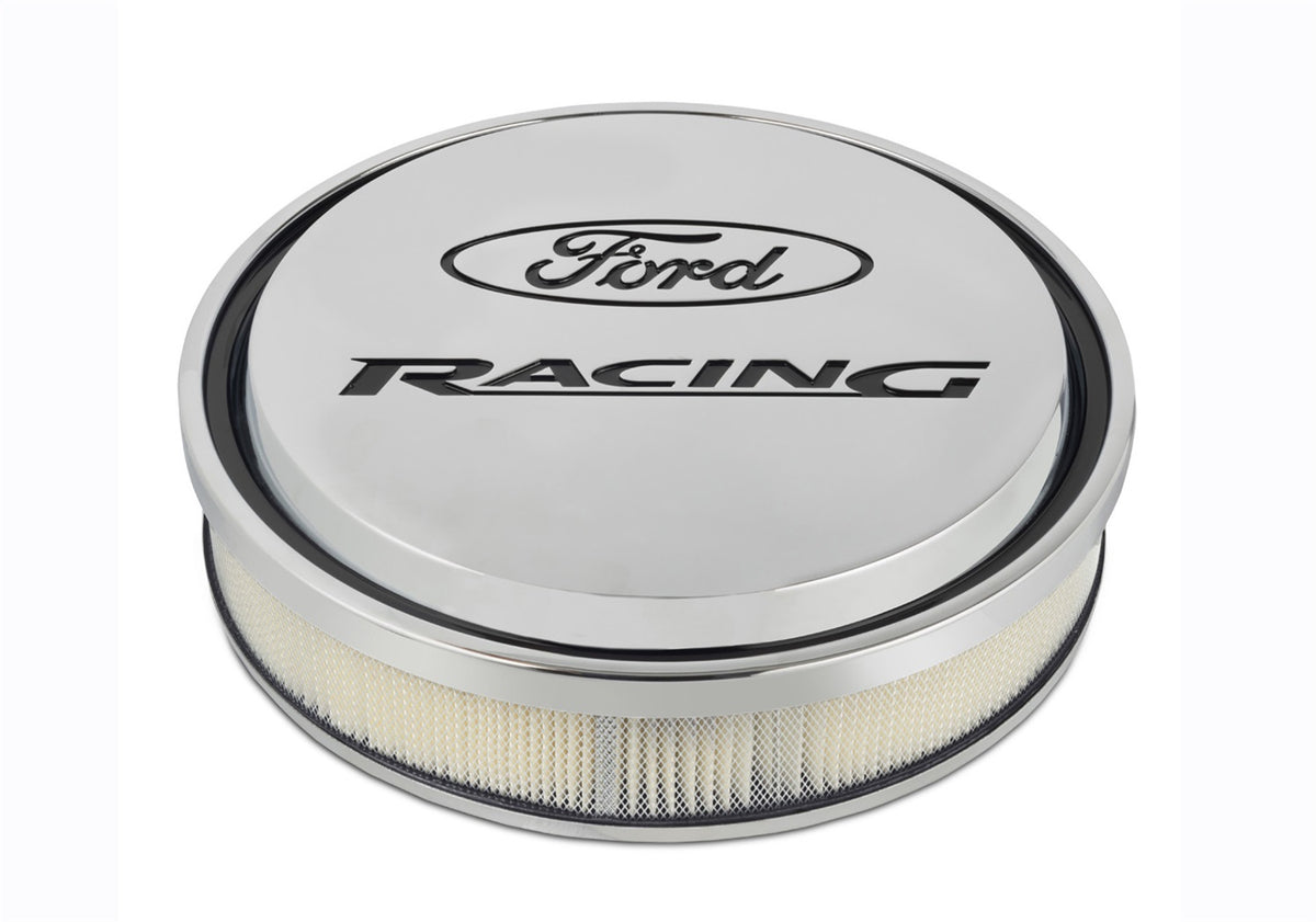 Ford Performance Ford Racing Slant Edge Air Cleaner Polished — alternate view (FRP302-383)