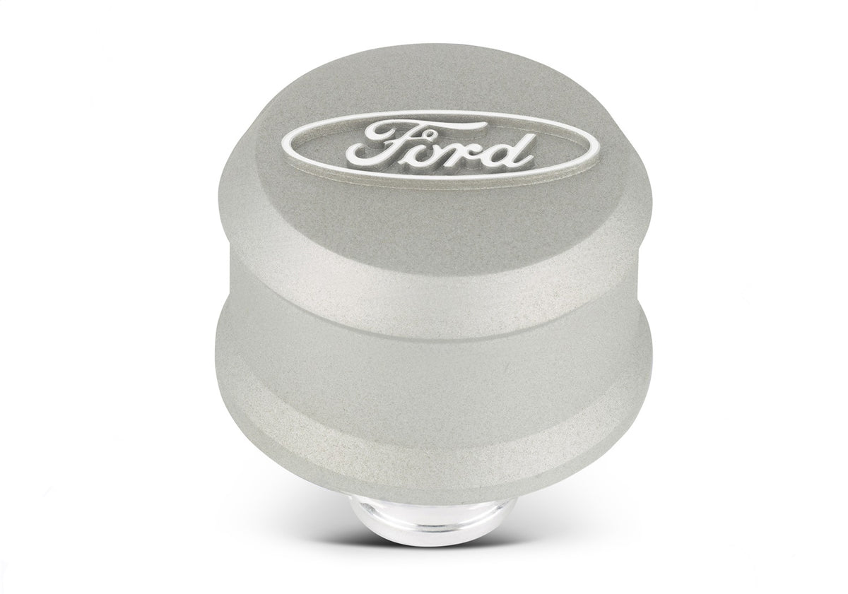Ford Performance Ford Slant Edge Breather-Gray — alternate view (FRP302-437)