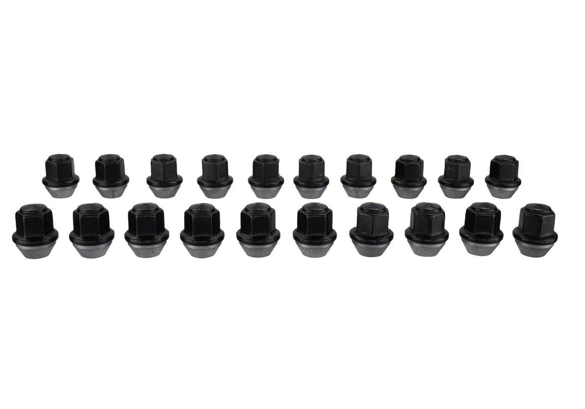 Ford Performance M12 X 1.5 Black Lug Nut Vehicle Kit of 20 — alternate view (FRPM-1012K-BSB)