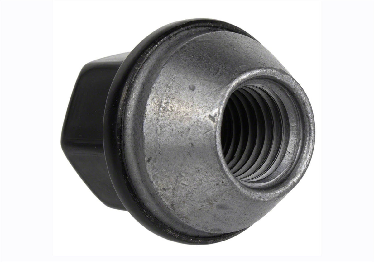 Ford Performance M12 X 1.5 Black Lug Nut Wheel Kit of 5 — in use (FRPM-1012-BSB)