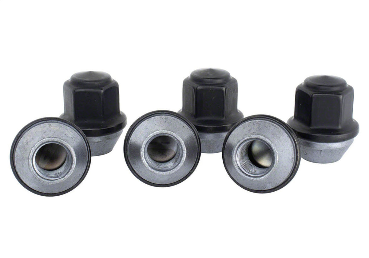 Ford Performance M12 X 1.5 Black Lug Nut Wheel Kit of 6 — in use (FRPM-1012-BR)