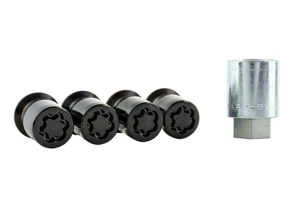 Ford Performance M12 X 1.5 Black Security Lug Nut Kit of 4 (FRPM-1A043-B)