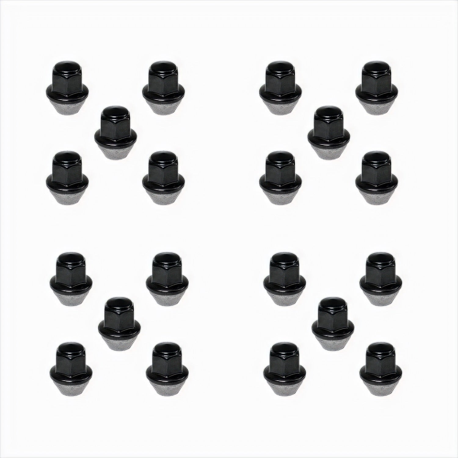 Ford Performance M14 X 1.5 Black Lug Nut Vehicle Kit of 20 (FRPM-1012K-MB)