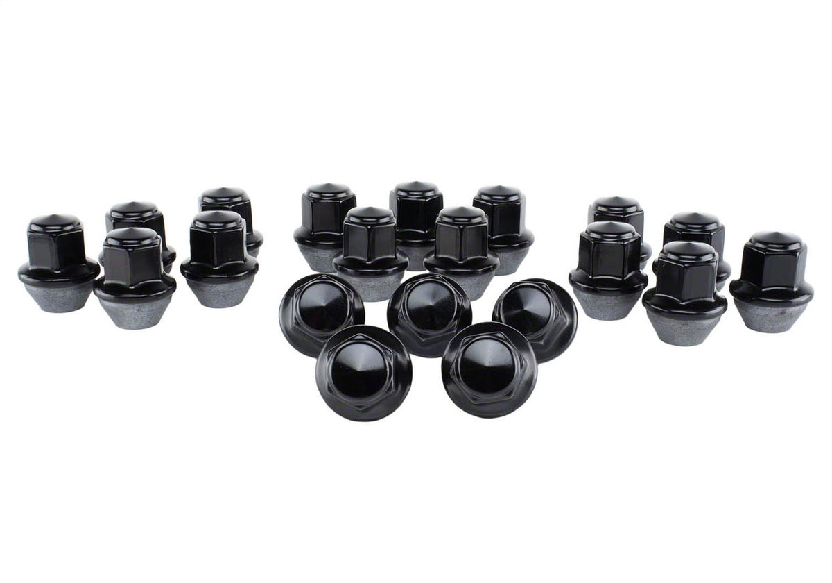 Ford Performance M14 X 1.5 Black Lug Nut Vehicle Kit of 20 — additional view (FRPM-1012K-MB)
