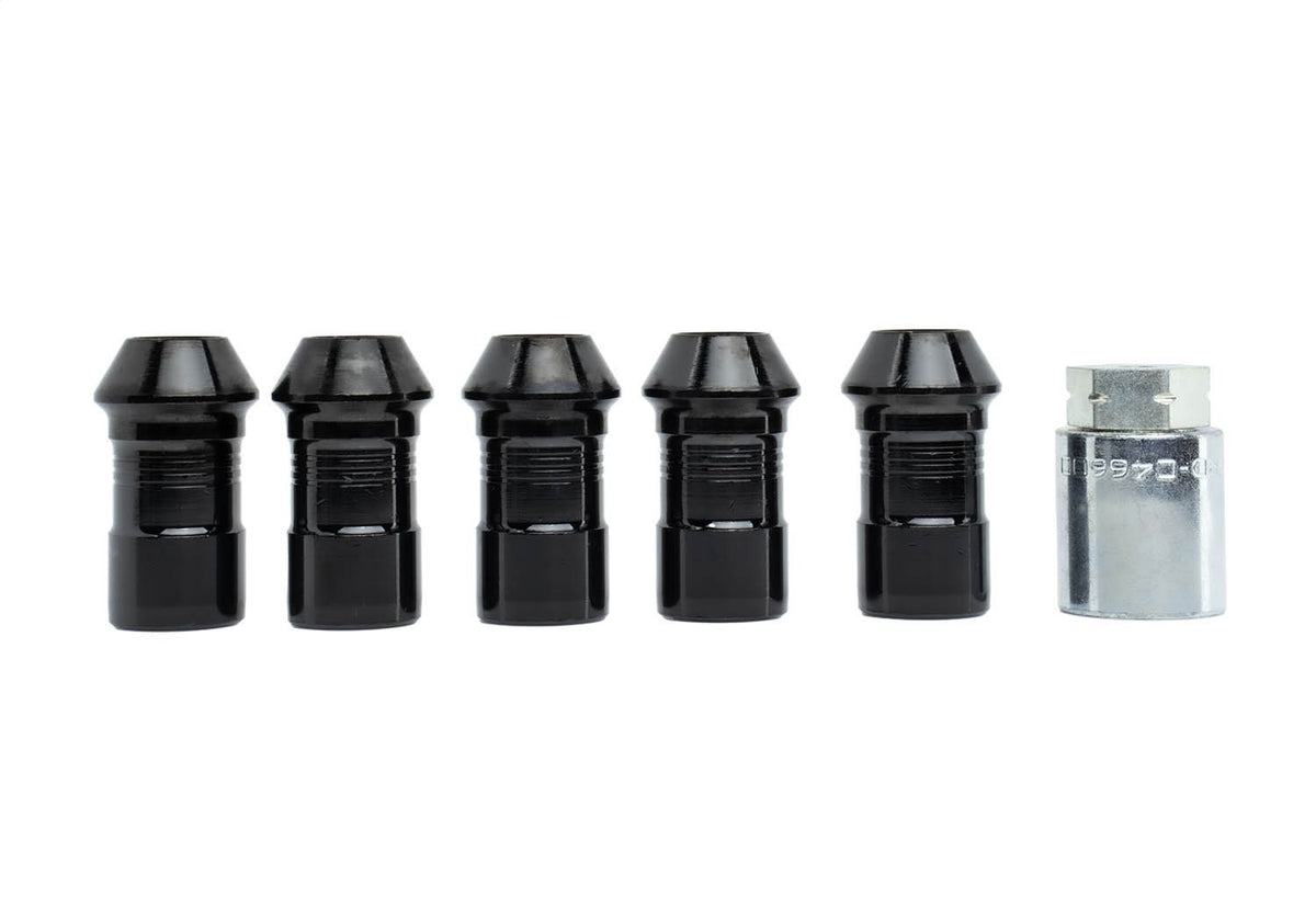 Ford Performance M14 X 1.5 Black Security Lug Nut Kit of 5 — alternate view (FRPM-1A043-A5)