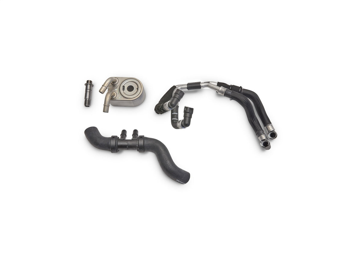 Ford Performance Mustang Boss 302 Engine Oil Cooler — alternate view (FRPM-6642-MB)
