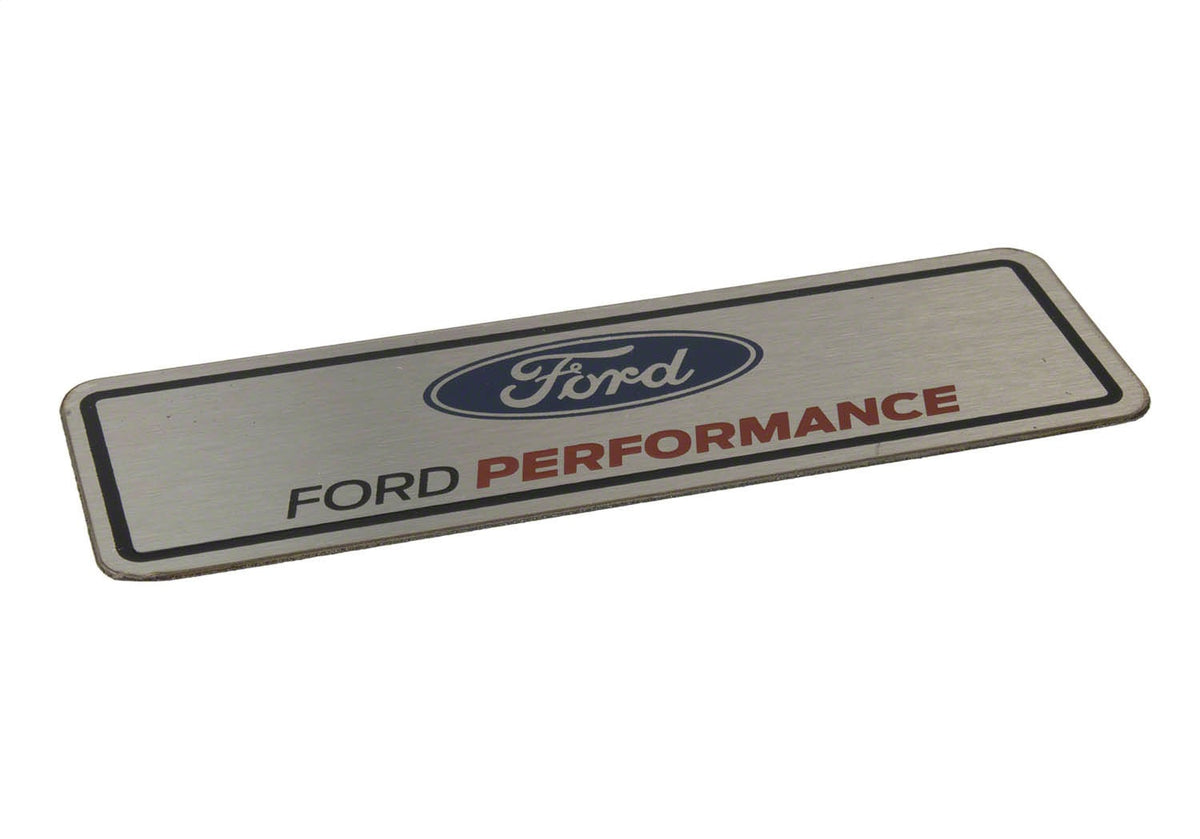 Ford Performance Mustang "Ford Performance" Dash Emblem — additional view (FRPM-1447-A)