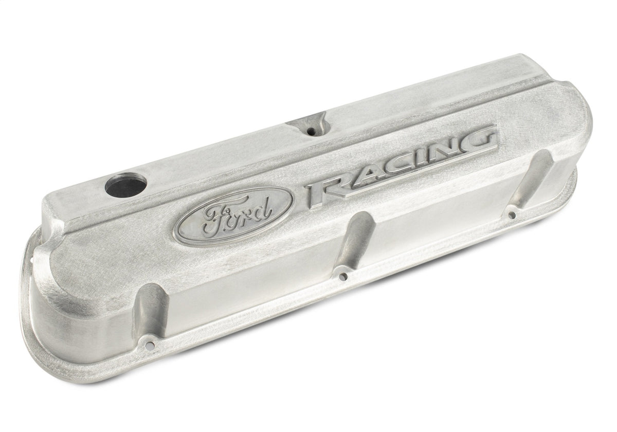 Ford Performance Slant Edge Valve Covers, Bare With Ford Racing Logo-Ready For Finishing — alternate view (FRP302-146)