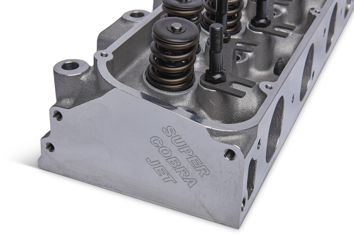 Ford Performance Super Cobra Jet Cylinder Head Assembled With Dual Springs With Damper — in use (FRPM-6049-SCJB)
