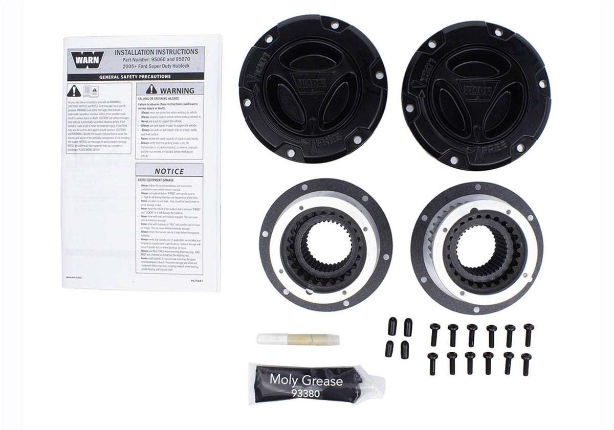 Ford Performance Super Duty Warn Locking Hubs — additional view (FRPM-1104-SD)