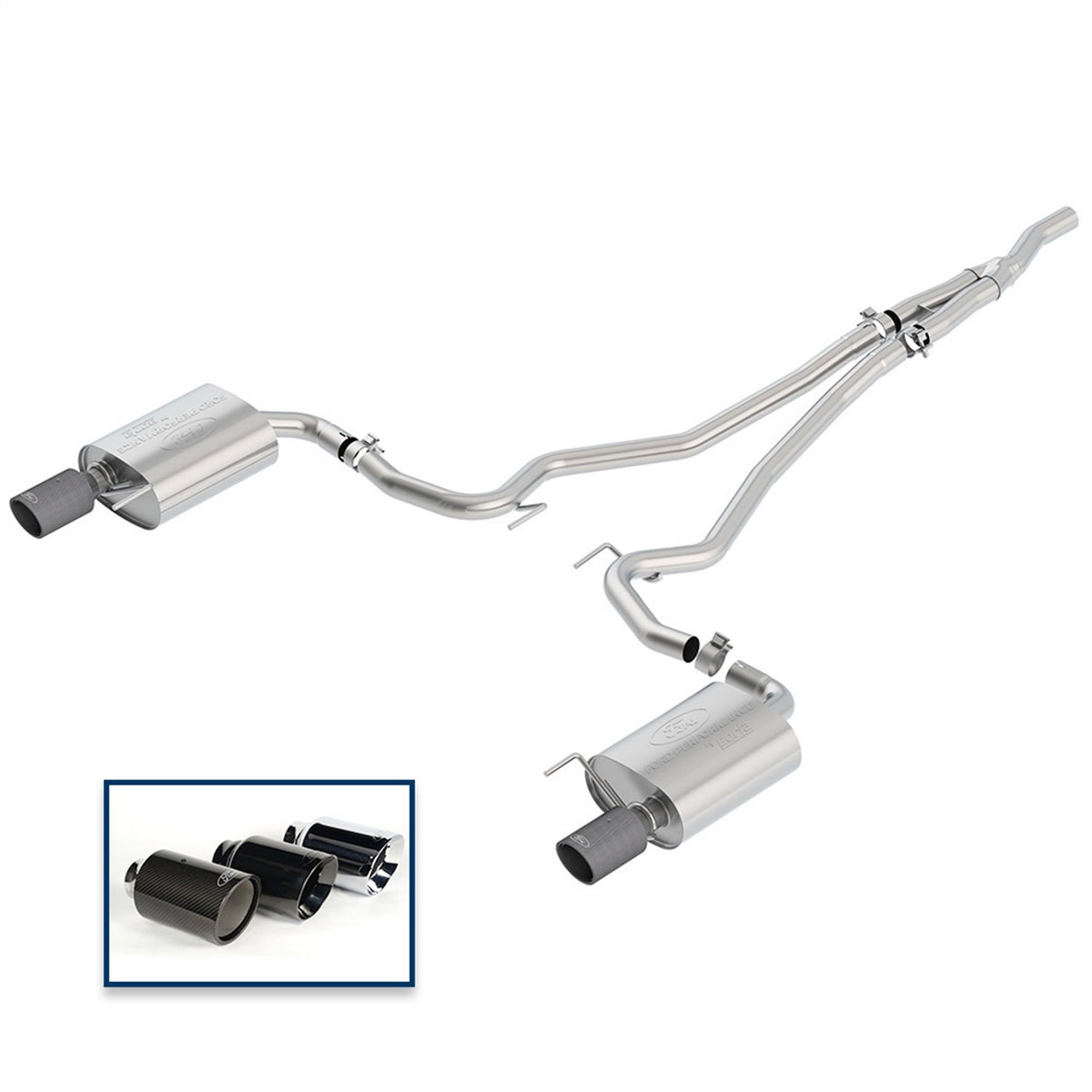 Ford Performance Touring Cat-Back Exhaust System (FRPM-5200-M4TFA)