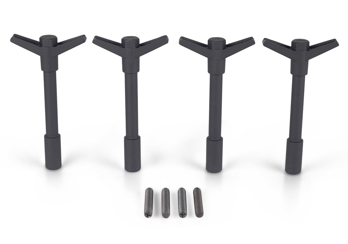 Ford Performance Valve Cover Hold Down Wing Nuts: Black Crinkle Finish — in use (FRP302-326)