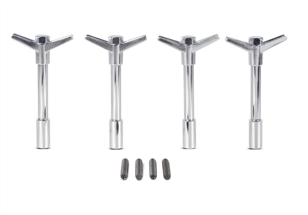 Ford Performance Valve Cover Hold Down Wing Nuts: Chrome (FRP302-325)