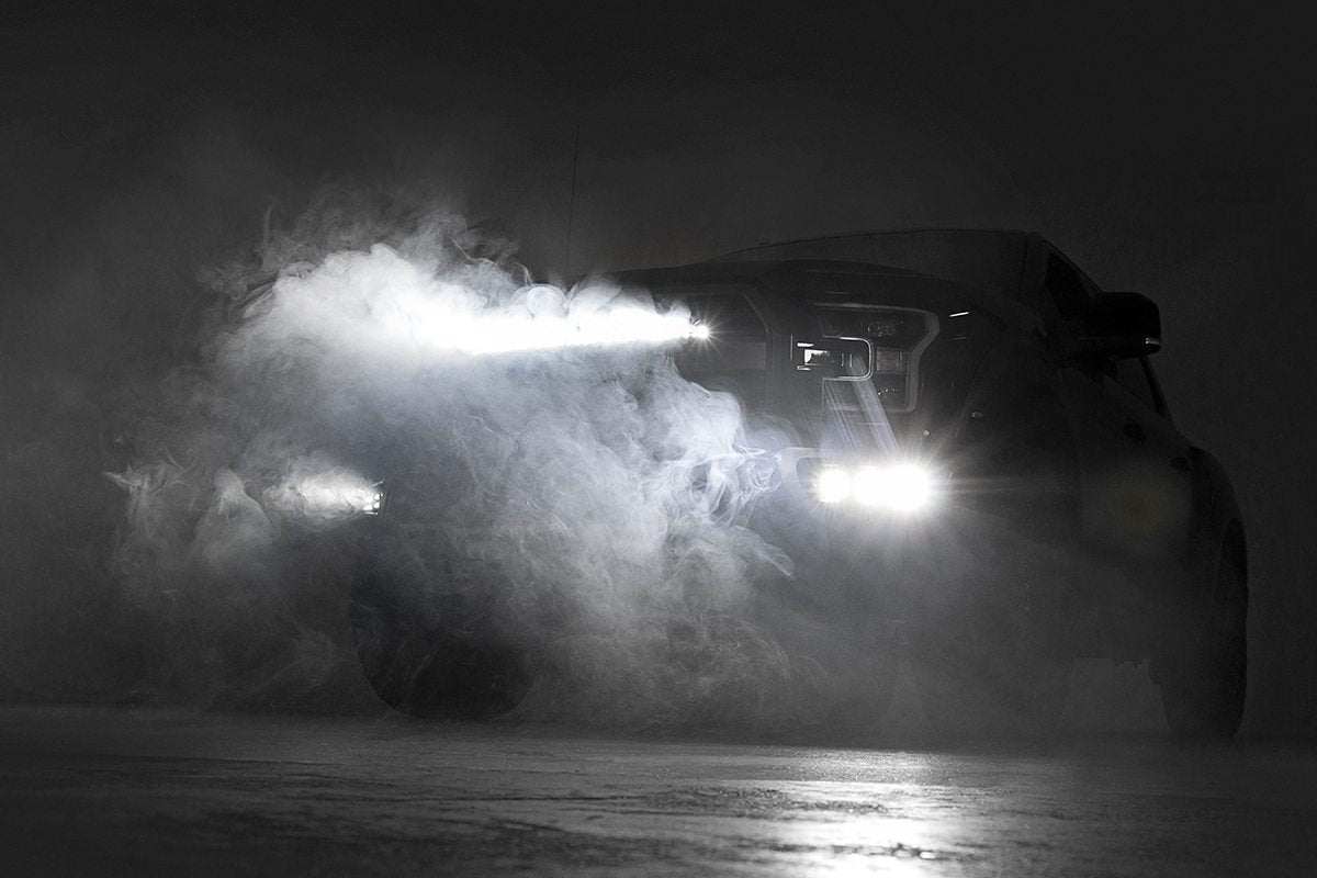 LED Light Kit | Grille Mount | 30&quot; Black Single Row | White DRL | Ford Raptor (17-20)