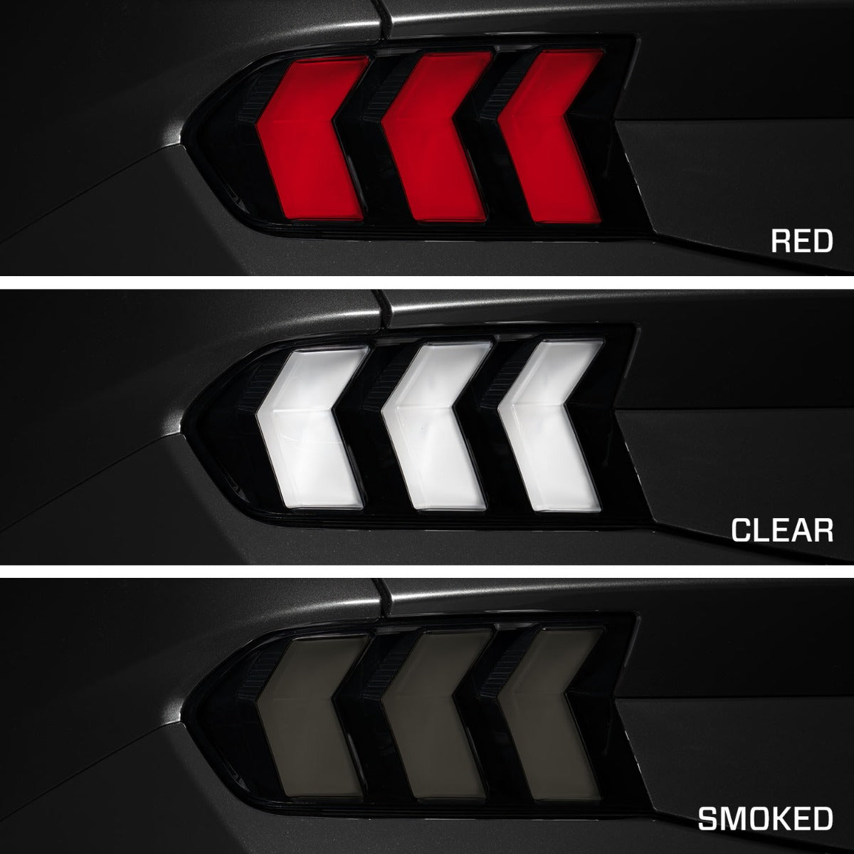 Form Lighting 2024+ Ford Mustang Sequential LED Tail Lights Clear (Pair) - FL0087