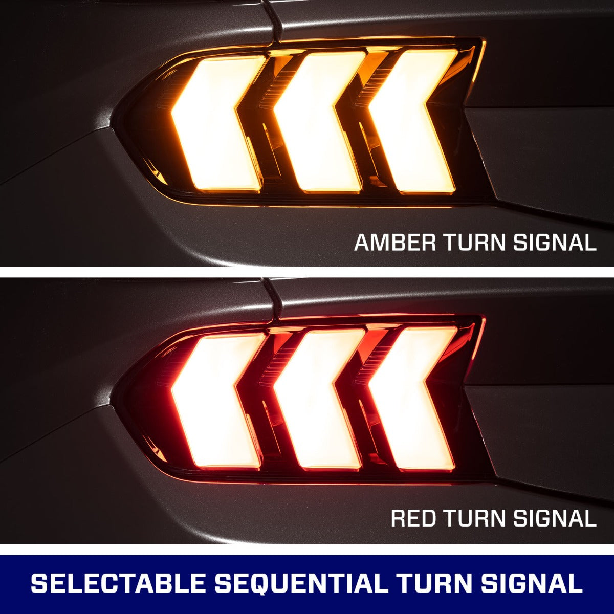 Form Lighting 2024+ Ford Mustang Sequential LED Tail Lights Red (Pair) - FL0089
