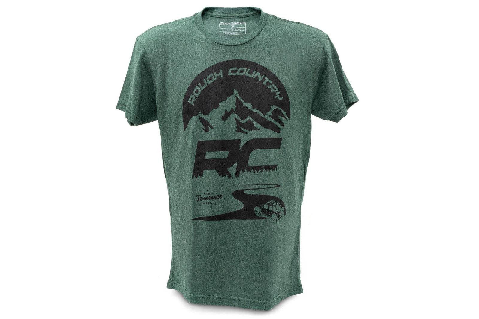 Rough Country T-Shirt | RC Mountains | Forest Green | 3XL