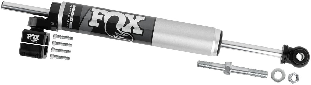 Fox 2007+ Jeep JK 8.2in 2.0 Tie Rod Clamp Steering Stabilizer - 985-02-122